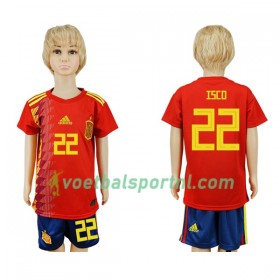 Spanje Isco 22 Kind Thuis Tenue WK voetbal 2018